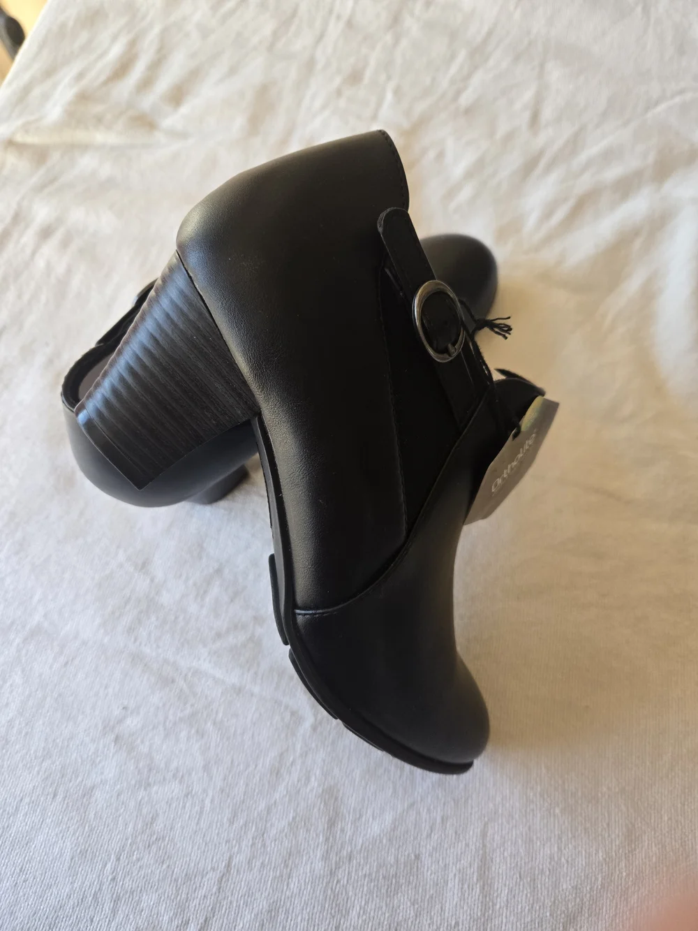 croft & barrow Black Side-Buckle Ankle Booties